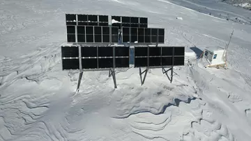 Alpine Photovoltaik-Testanlage 