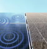 automatische Reinigung von PV-Modulen mittels Körperschall 