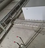 Biegeradien bei Einführungen in einen Grobverteiler im Bestandesbau.