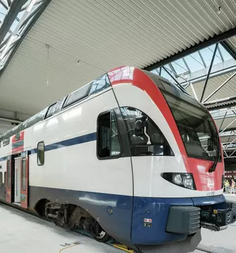 S-Bahn-Zug im Depot der SBB.