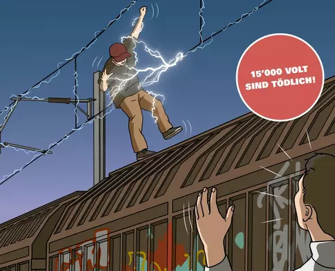Stromschlag Bahn