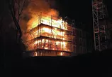 Brand auf Baustelle