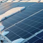 PV-Modul schneebedeckt