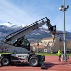 Statische Prüfung eines Beleuchtungsmastens in Chur.
