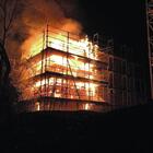 Brand auf Baustelle